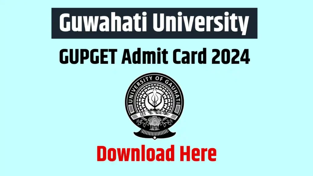 GUPGET Admit Card 2024