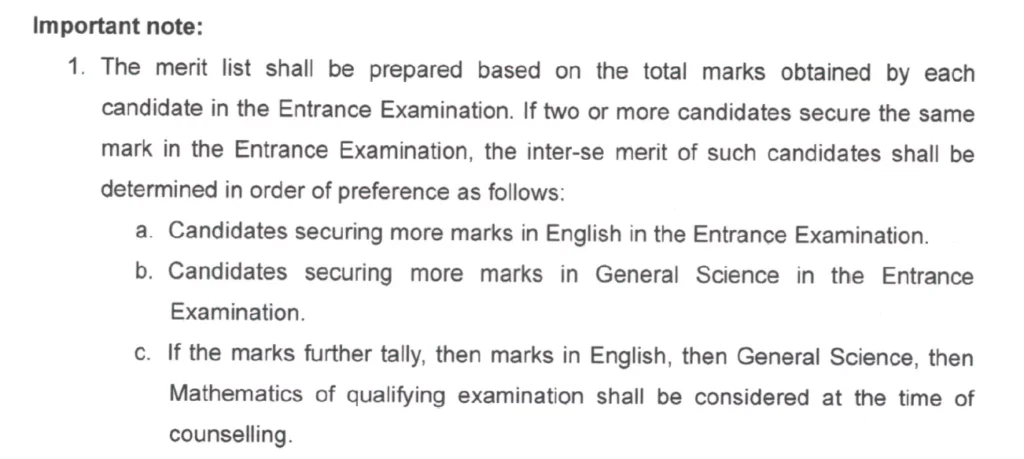 SSUHS GNM Merit List Official Notice
