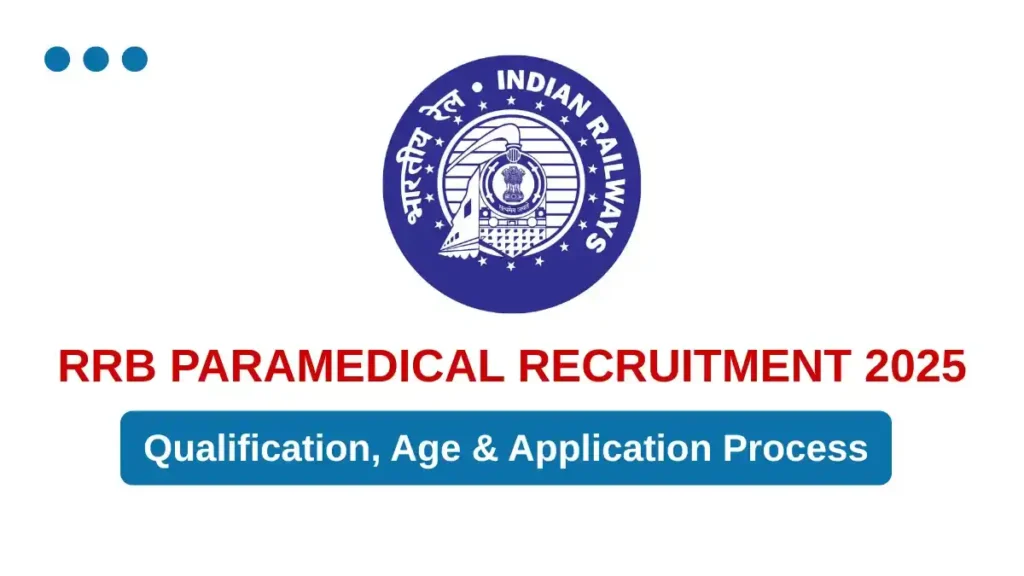 RRB Paramedical Recruitment 2025