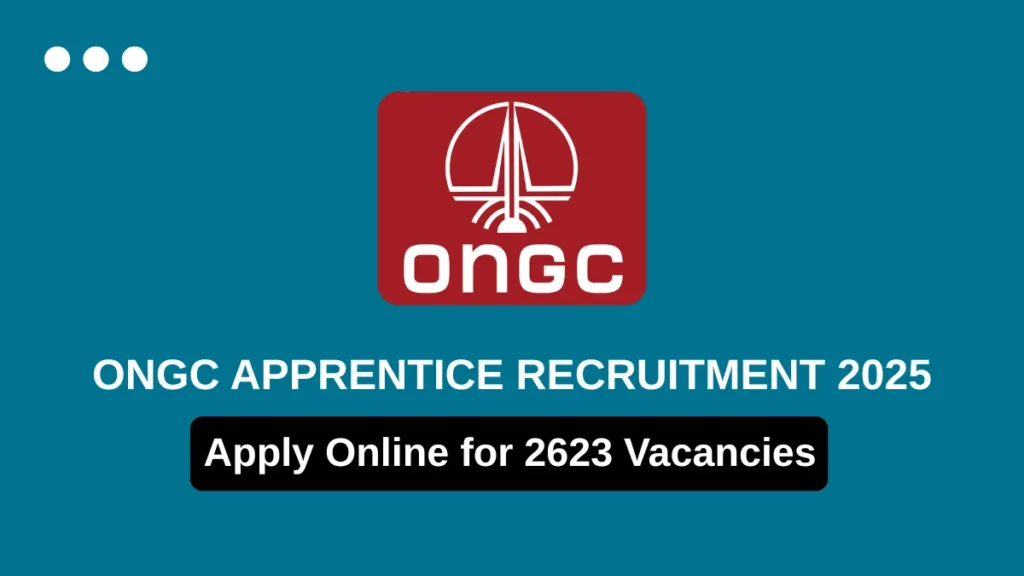 ONGC Apprentice Recruitment