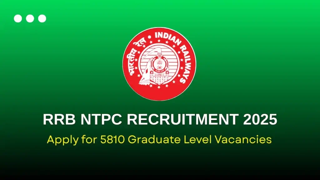 RRB NTPC Graduate Level Recruitment